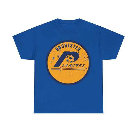 Rochester Lancers Logo New York Soccer Team T-shirt