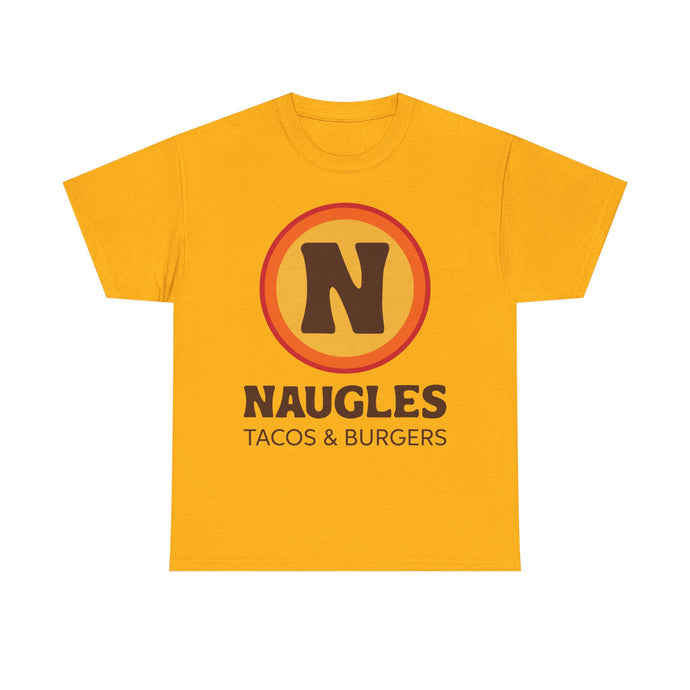 Naugles Tacos & Burgers Vintage Fast Food Logo Restaurant T-Shirt