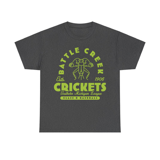 Battle Creek Crickets Est 1906 Michigan Baseball T-shirt