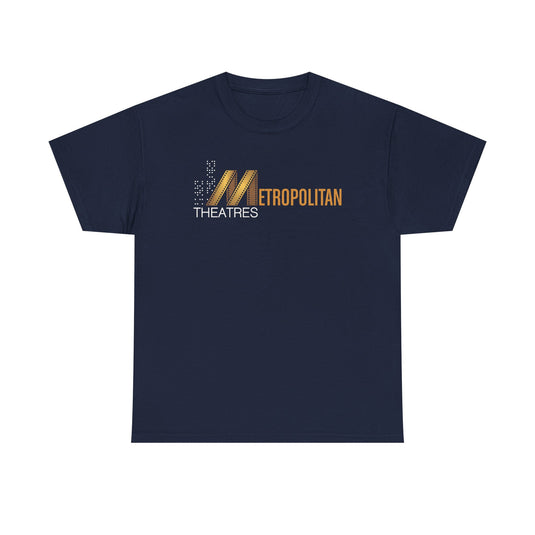 Metropolitan Theaters Film Strip Logo T-Shirt Movie Cinema Tee
