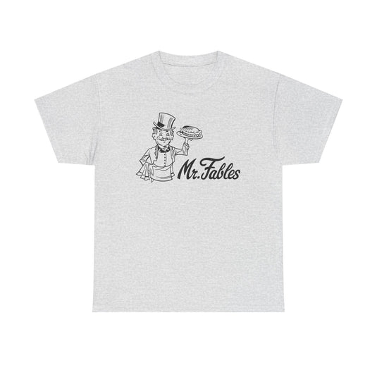 Mr. Fables T-Shirt - Fast Food Restaurant Industry Defunct Logo Tee