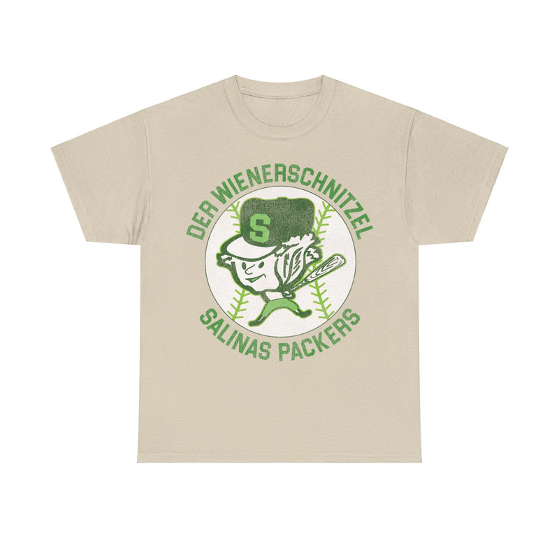 Load image into Gallery viewer, Der Wienerschnitzel Salinas Packers Nostalgic Retro Baseball Team T-shirt
