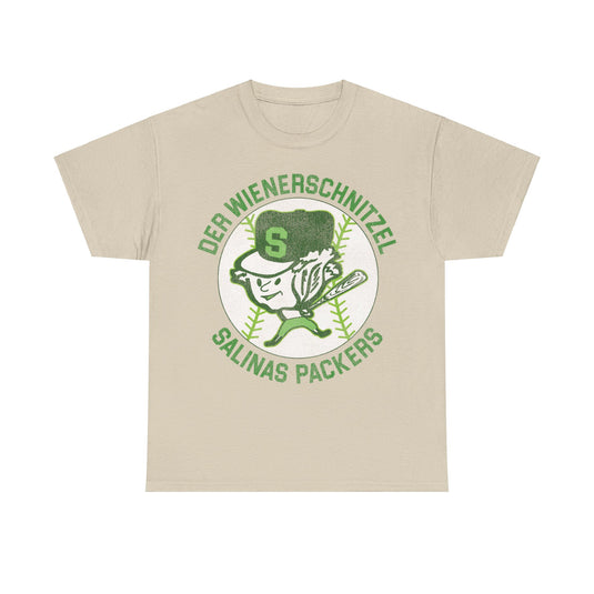 Der Wienerschnitzel Salinas Packers Nostalgic Retro Baseball Team T-shirt