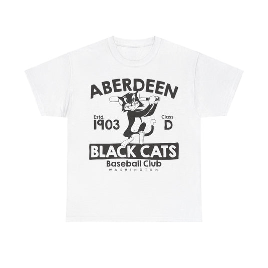 Aberdeen Washington 1903 Black Cats Baseball T-shirt