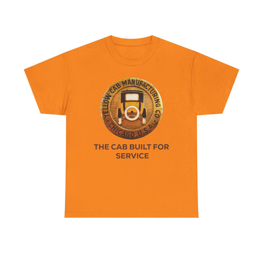 Yellow Cab Manufacturing Company The Cab Built For Service Chicago Illinois T-shirt