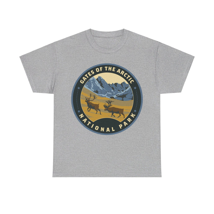 Gates of the Arctic National Park Alaska Round Logo T-shirt