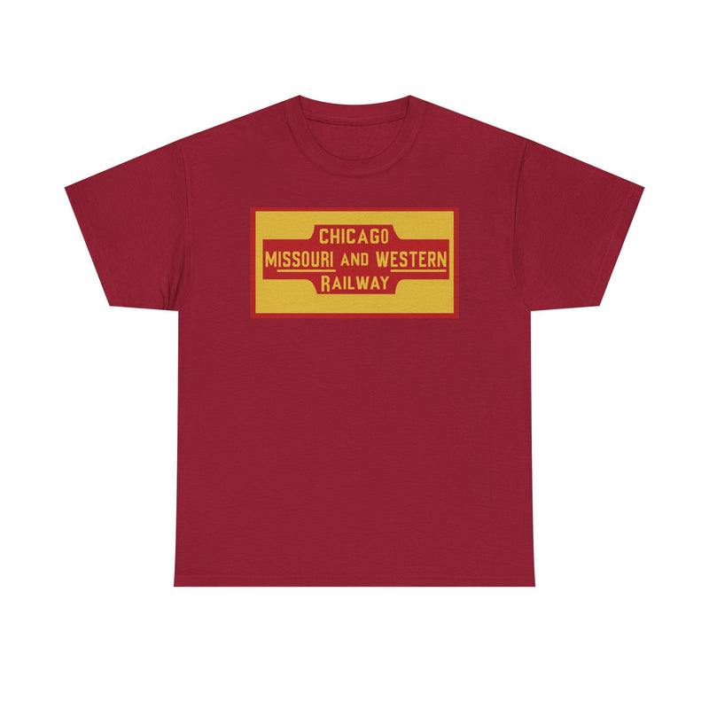 Load image into Gallery viewer, Chicago Missouri Western Railway Vintage Railroad Logo Train T-Shirt
