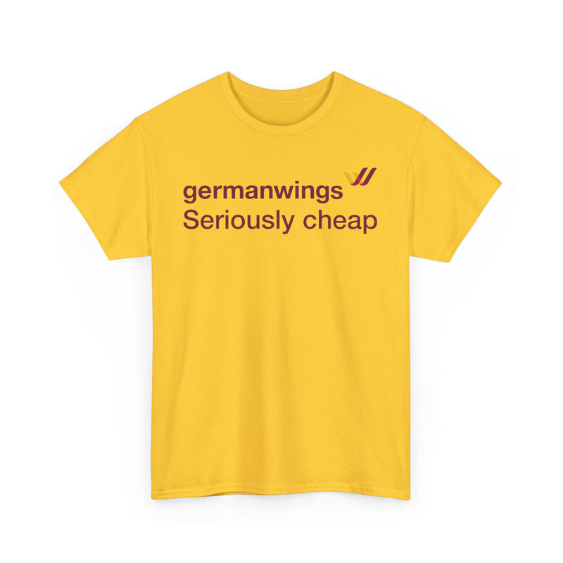 Load image into Gallery viewer, Germanwings Seriously Cheap Lufthansa Subsidiary Vintage Logo T-shirt
