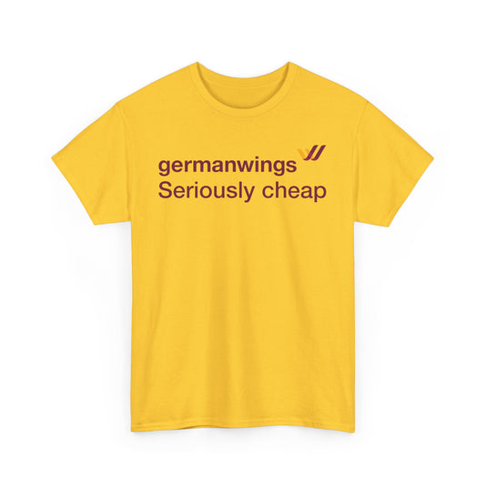 Germanwings Seriously Cheap Lufthansa Subsidiary Vintage Logo T-shirt