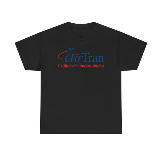 Air Tran Go There's Nothing Stopping You Vintage Airline Logo Aviation T-shirt