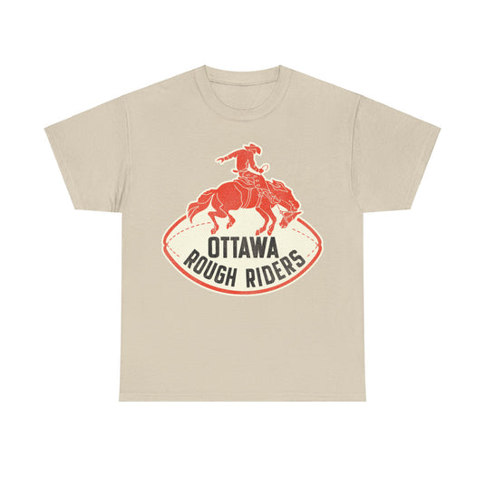 Ottawa Rough Riders Retro Nostalgic Football T-shirt