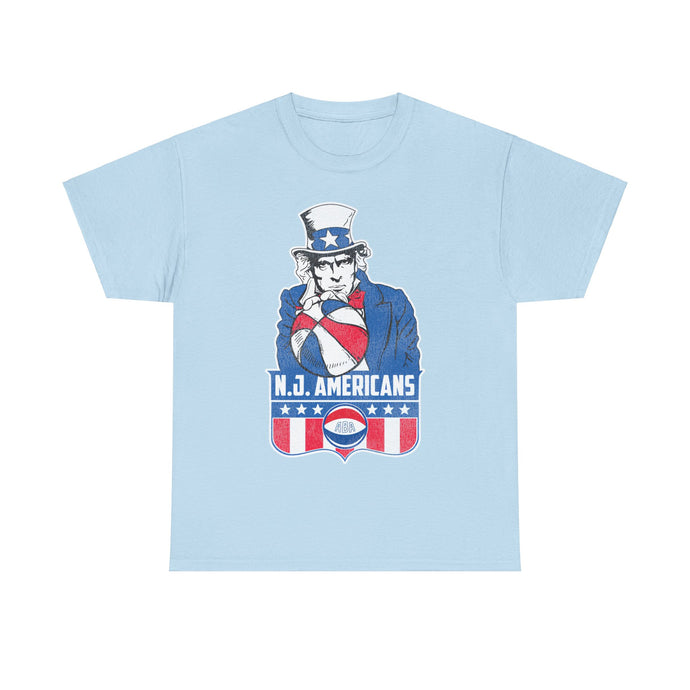 New Jersey Americans Uncle Sam Basketball Nostalgic Retro T-shirt