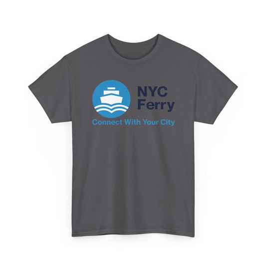 NYC Ferry Defunct Transportation Service T-Shirt Connect With Your City Boat Tee