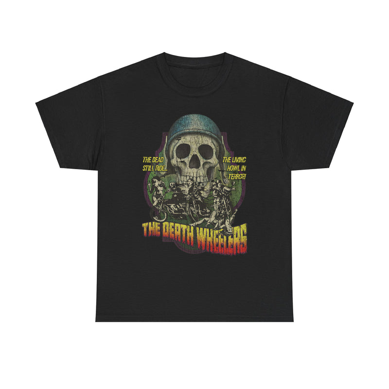 Load image into Gallery viewer, The Death Wheelers 1973 Horror Action Bike Gang Movie T-shirt
