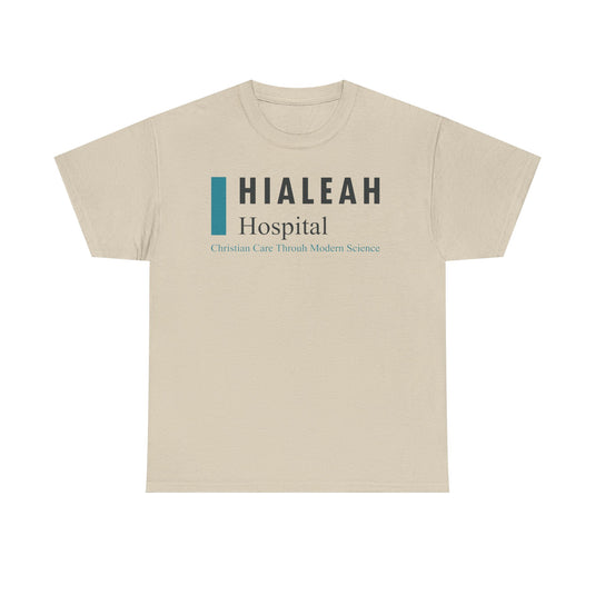 Hialeah Hospital Defunct Logo Christian Care Through Modern Science T-Shirt Medical Tee