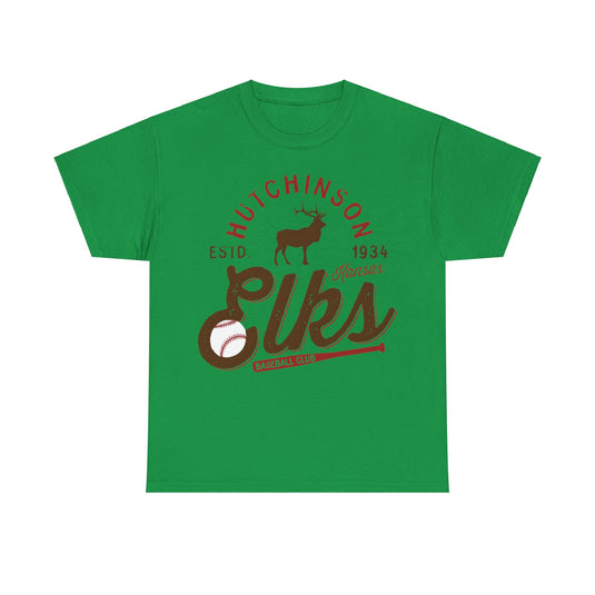 Hutchinson Elks Est 1934 Kansas Baseball Club T-shirt