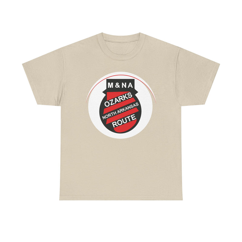 Load image into Gallery viewer, Missouri Arkansas Ozarks North Arkansas Route Railroad Logo T-Shirt
