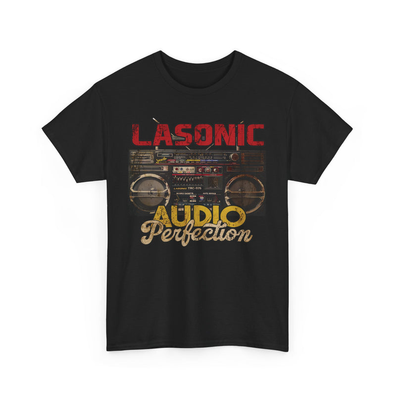 Load image into Gallery viewer, Lasonic Audio Perfection Electronics Corporation Boom Box T-shirt
