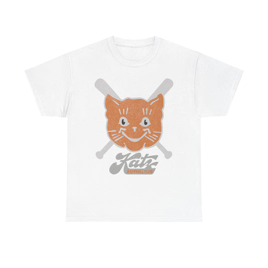 Kansas City Katz Logo Nostalgic Retro Baseball Team T-shirt