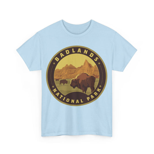 Badlands National Park South Dakota Round Logo T-shirt