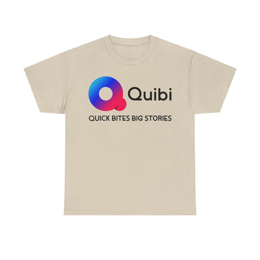 Quibi Quick Bites Big Stories Nostalgic Televison Logo T-Shirt