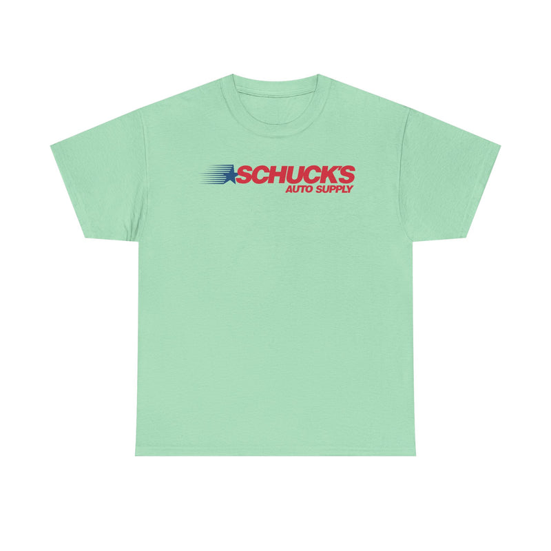 Load image into Gallery viewer, Schucks Auto Supply Speed Star Logo Automotive Parts Store Chain T-shirt

