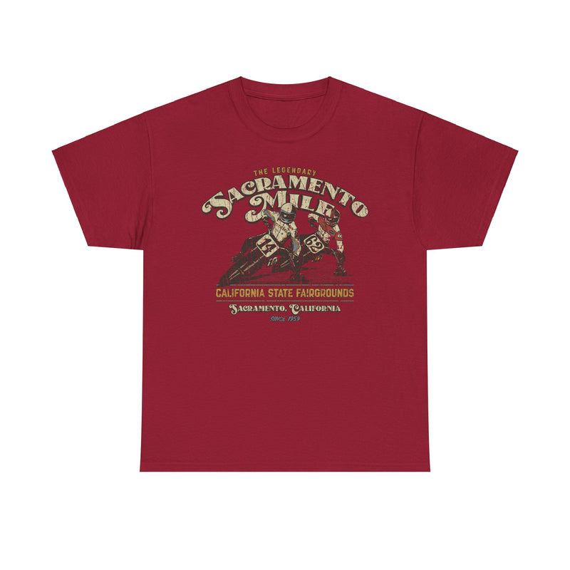 Load image into Gallery viewer, The Legendary Sacramento Mile 1959 California Motorcycle Racing T-shirt
