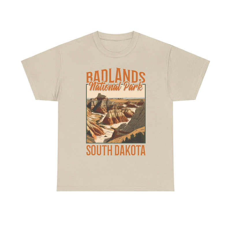 Load image into Gallery viewer, Badlands National Park South Dakota Poster Print T-shirt
