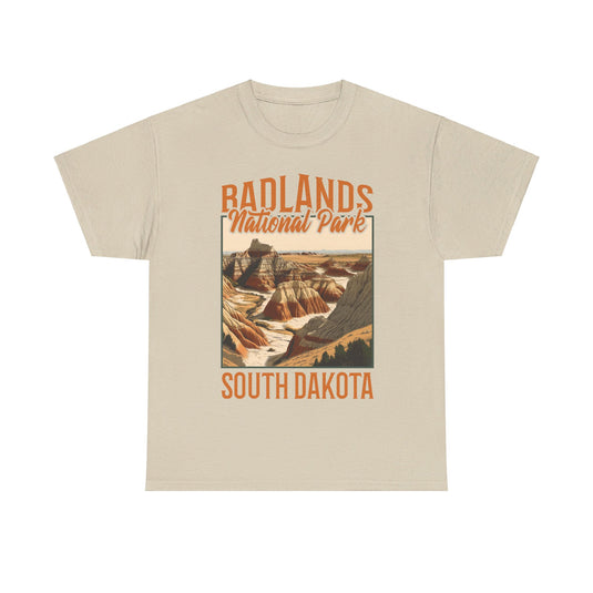 Badlands National Park South Dakota Poster Print T-shirt