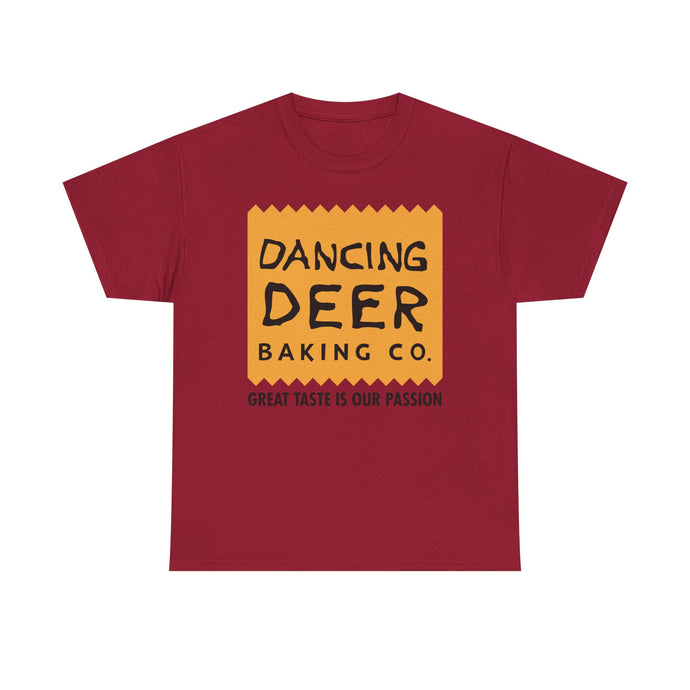 Dancing Deer Baking T-Shirt - Closed Bakery Company Logo Tee - Boston