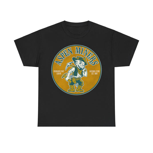 Aspen Miners Nostalgic Retro Baseball T-shirt