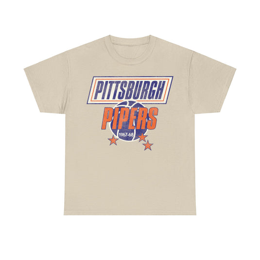 Pittsburgh Pipers Basketball  Nostalgic Retro T-shirt