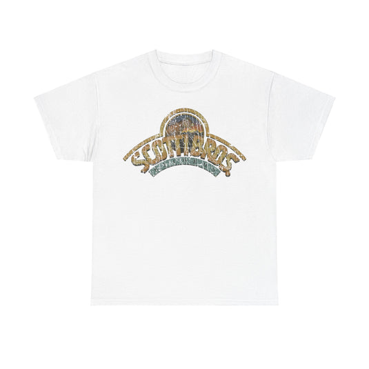 Scotti Brothers Records 1974 Store Distressed Print T-shirt