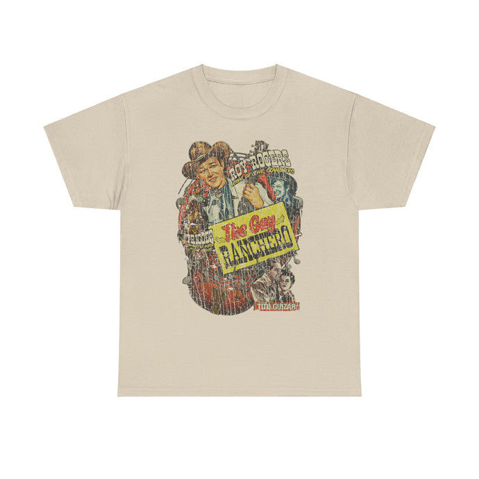 The Gay Ranchero 1948 King of the Cowboys Western Action Movie T-shirt