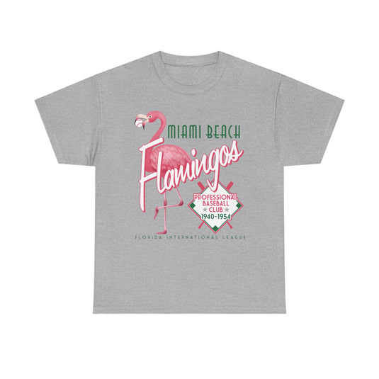 Miami Beach Flamingos Est 1940 Florida Baseball T-shirt