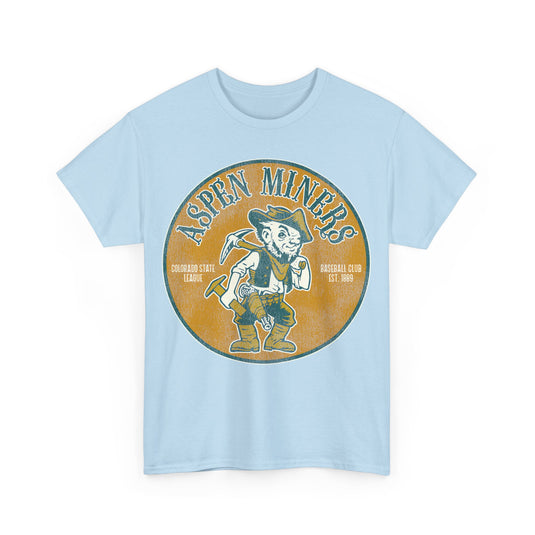 Aspen Miners Nostalgic Retro Baseball T-shirt