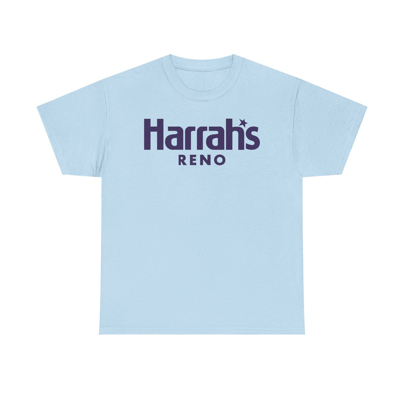 Load image into Gallery viewer, Harrah’s Reno Defunct Casino Logo Purple Graphic T-Shirt Nevada Gambling Resort Tee

