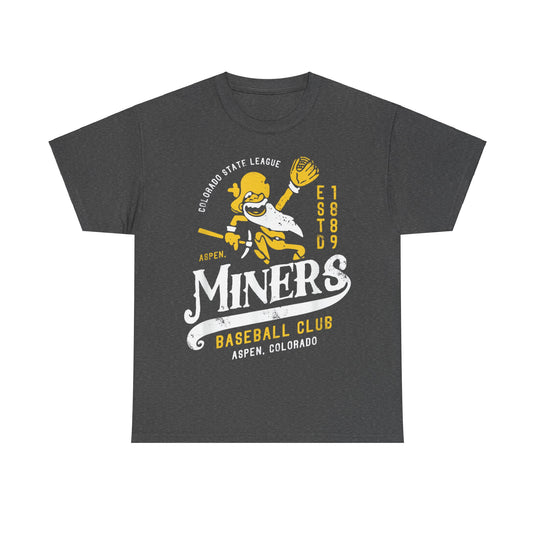 Aspen Miners Colorado Nostalgic Retro Baseball T-shirt