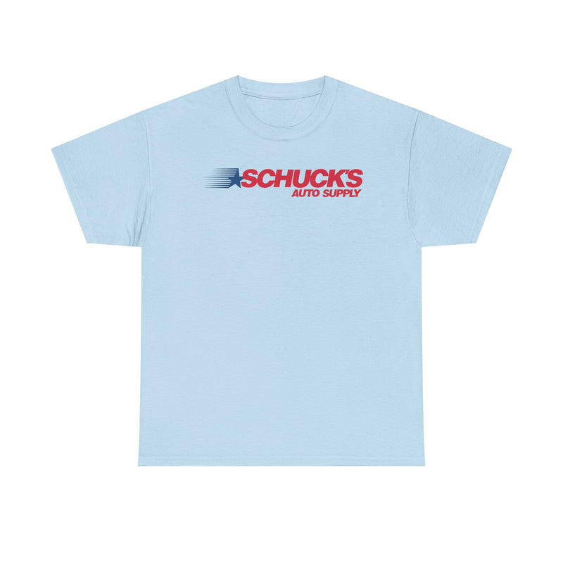 Load image into Gallery viewer, Schucks Auto Supply Speed Star Logo Automotive Parts Store Chain T-shirt
