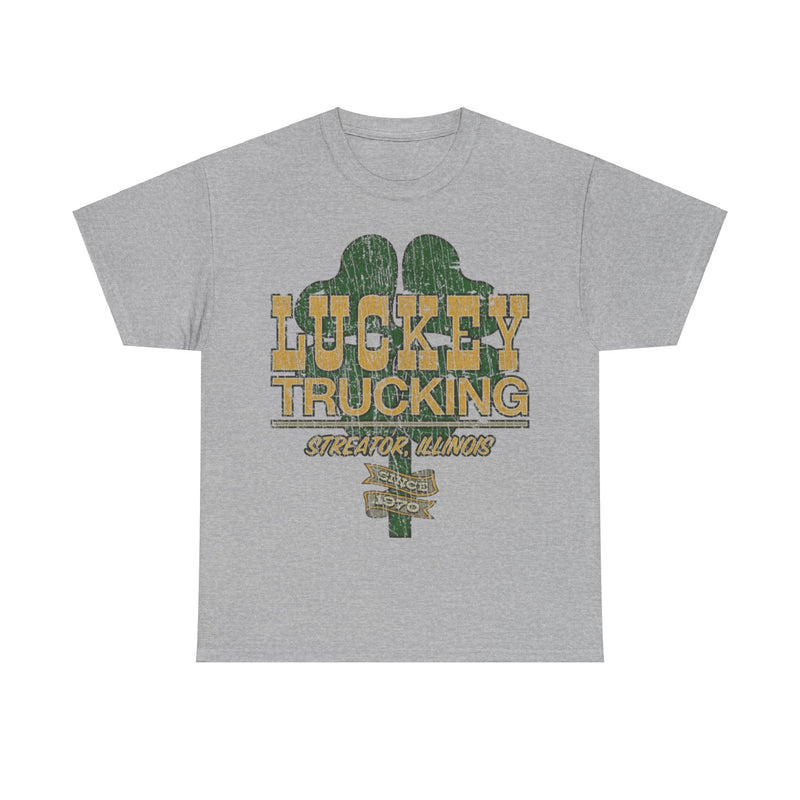 Load image into Gallery viewer, Luckey Trucking Streator IL 1970 Distressed Print T-shirt
