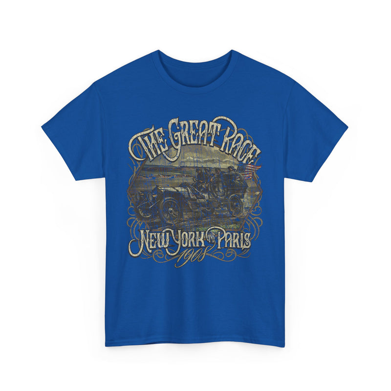 Load image into Gallery viewer, The Great Race 1908 New York to Paris Auto Competition T-shirt
