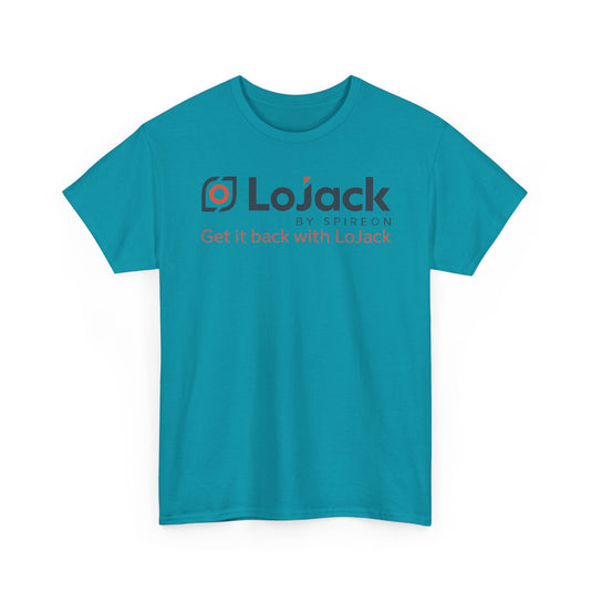 LoJack Defunct Car Security T-Shirt Get It Back With LoJack Spireon Tech Tee