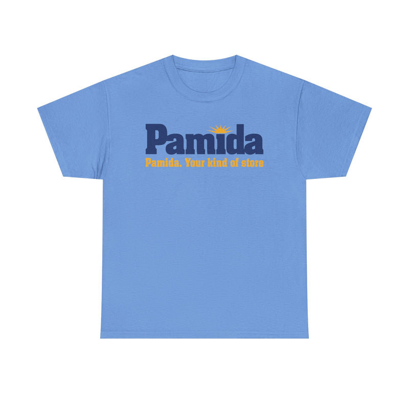 Load image into Gallery viewer, Pamida Your Kind of Store Sun Logo Rural Department Store Chain T-shirt
