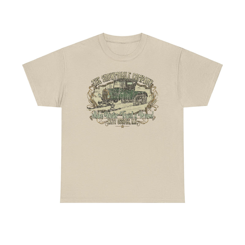 Load image into Gallery viewer, The Snowmobile Company 1922 West Ossipee New Hampshire Car Snow Logo T-shirt
