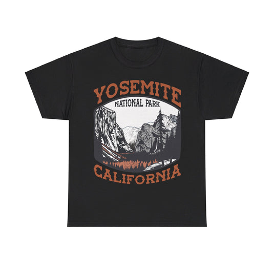 Yosemite National Park California Poster Print T-shirt