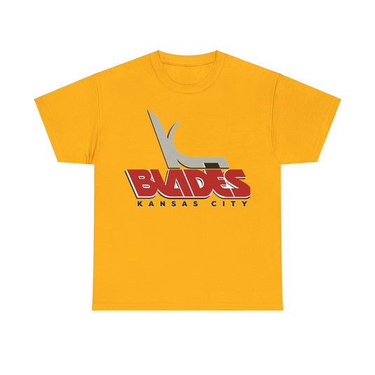 Kansas City Blades Missouri Logo Hockey Team T-shirt