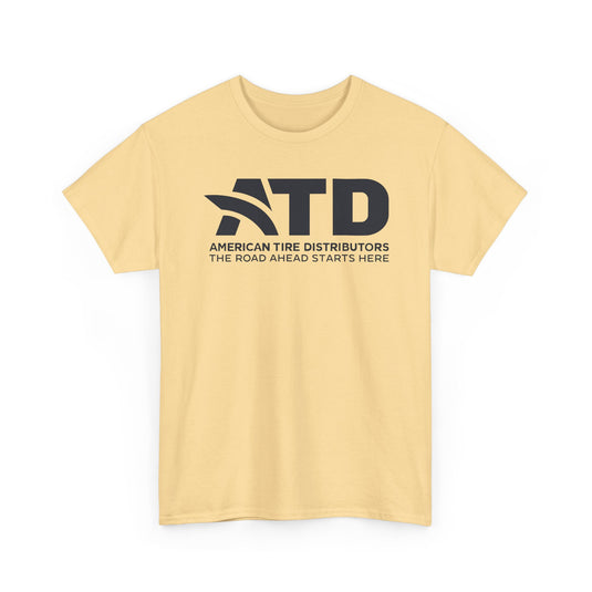 ATD American Tire Distributors T-Shirt Defunct Company Road Ahead Starts Here