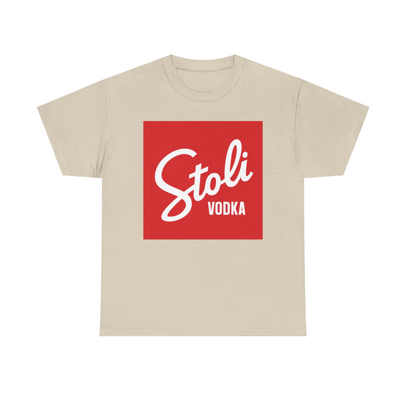 Load image into Gallery viewer, Stoli Vodka T-Shirt - Spirits Beverage Industry Bankrupt Logo Tee
