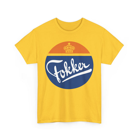 Fokker Royal Dutch Aircraft Manufacturer Vintage Logo T-Shirt