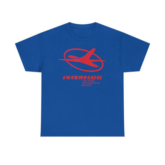 German Interflug Airlines Retro Nostalgic T-shirt